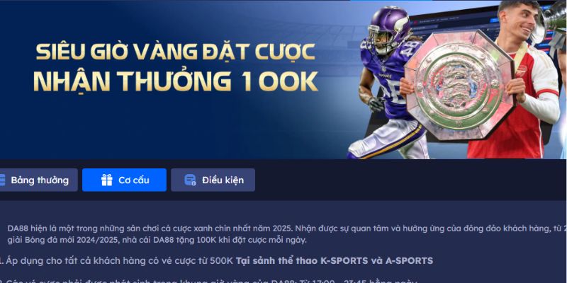 Thể lệ của khuyến mãi hoàn tiền cho đơn cược thể thao